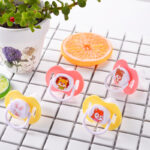 Handsome Baby Pacifier Cartoon Liquid Silicone Sleeping Pacifier Baby Molar Teether with Lid Wholesale - Image 2