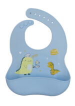 Manufacturer Cross-Border Children's Silicone Bibs, Infant Saliva Napkins, Waterproof Bibs, Baby No-Wash Rice Pockets, Saliva Pockets - Image 2