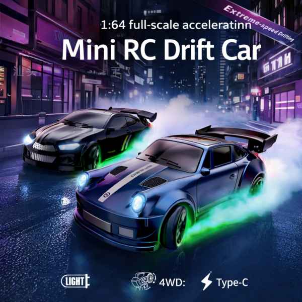 Cross-border new product E84 desktop drift car 1:64 mini RC remote control car