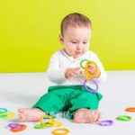 Rainbow Teether Baby Rainbow Circle Chain Teething Ring Educational Toy Pull Ring Children's Jenga Toy - Image 4